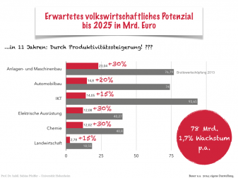 Prognostizierte Steigerung bis 2025