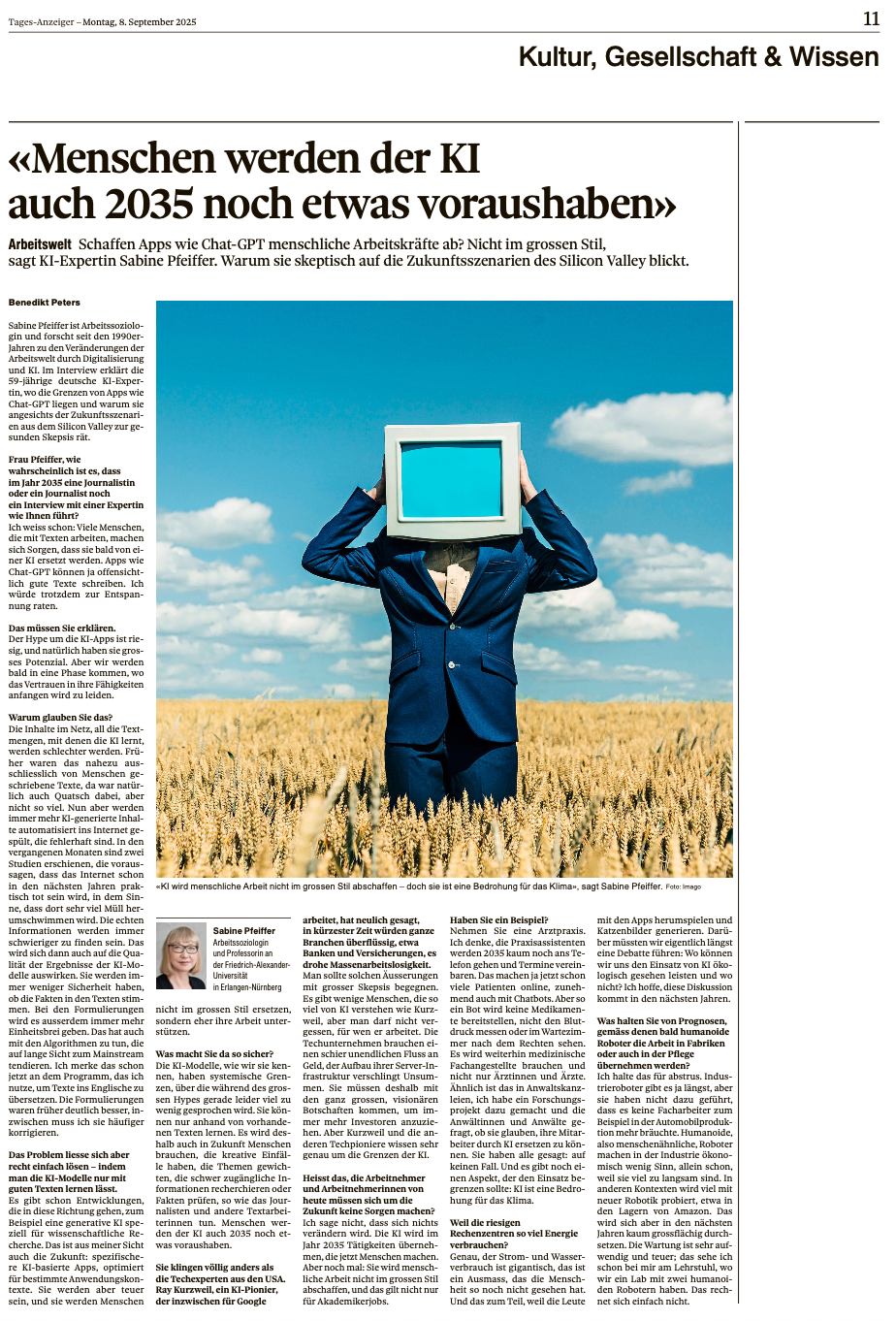 Interview in der Sendung mehr/wert des BR Fernsehens
