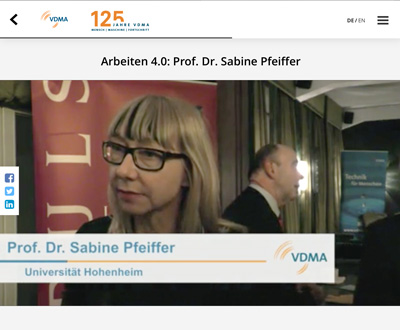 VDMA - Pfeiffer - Arbeiten 4.0